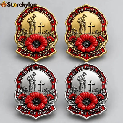 🌺Limited Edition Red P*ppy Remembrance Brooch – For All Our Fallen Heroes🎖️