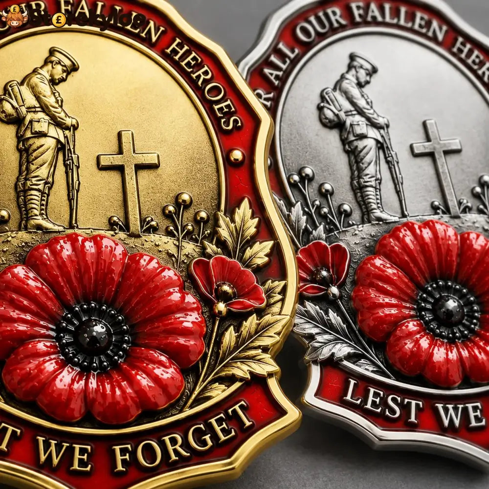 🌺Limited Edition Red P*ppy Remembrance Brooch – For All Our Fallen Heroes🎖️