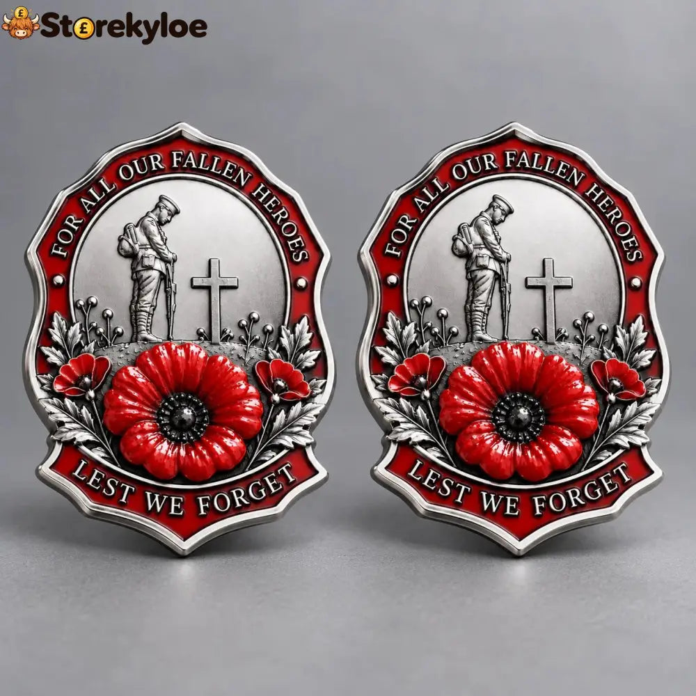 🌺Limited Edition Red P*ppy Remembrance Brooch – For All Our Fallen Heroes🎖️