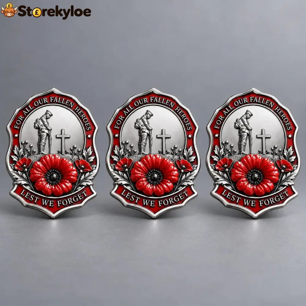 🌺Limited Edition Red P*ppy Remembrance Brooch – For All Our Fallen Heroes🎖️
