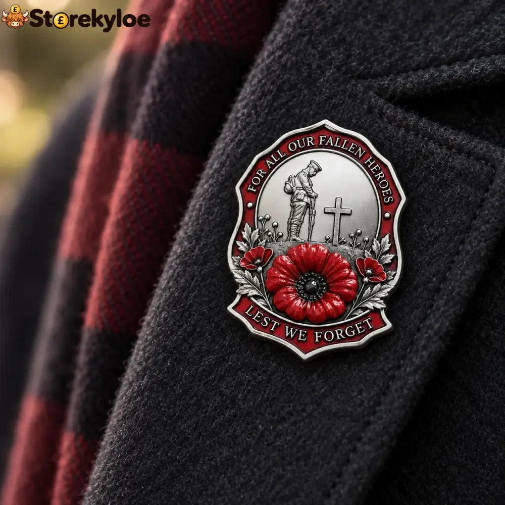 🌺Limited Edition Red P*ppy Remembrance Brooch – For All Our Fallen Heroes🎖️