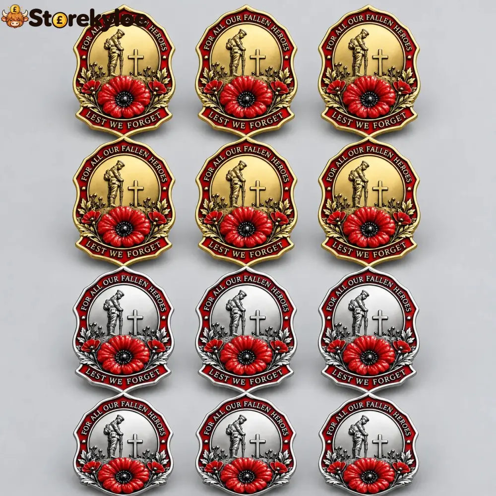 🌺Limited Edition Red P*ppy Remembrance Brooch – For All Our Fallen Heroes🎖️