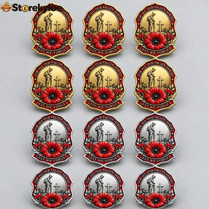 🌺Limited Edition Red P*ppy Remembrance Brooch – For All Our Fallen Heroes🎖️