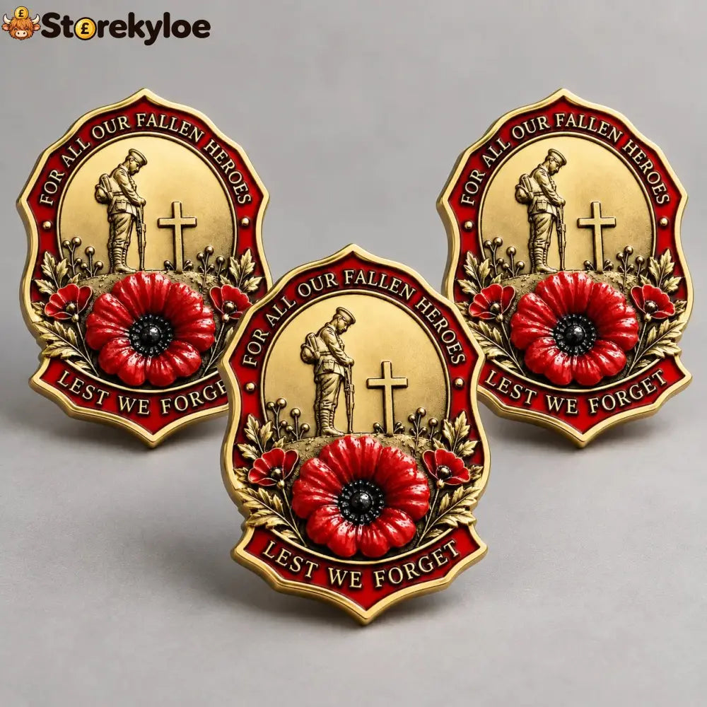 🌺Limited Edition Red P*ppy Remembrance Brooch – For All Our Fallen Heroes🎖️