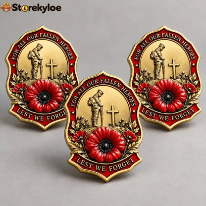 🌺Limited Edition Red P*ppy Remembrance Brooch – For All Our Fallen Heroes🎖️