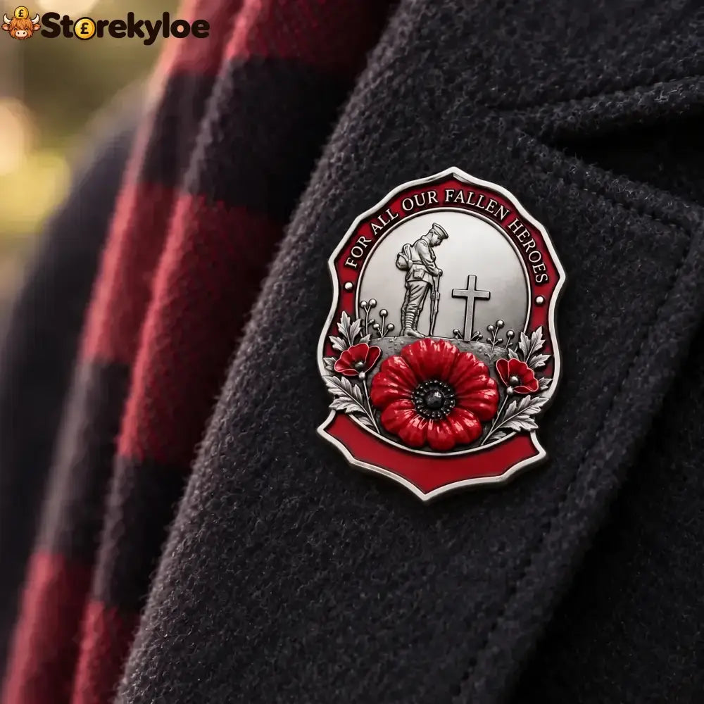 🎖️limited Edition Red Poppy Remembrance Brooch– For All Our Fallen Heroes🌺