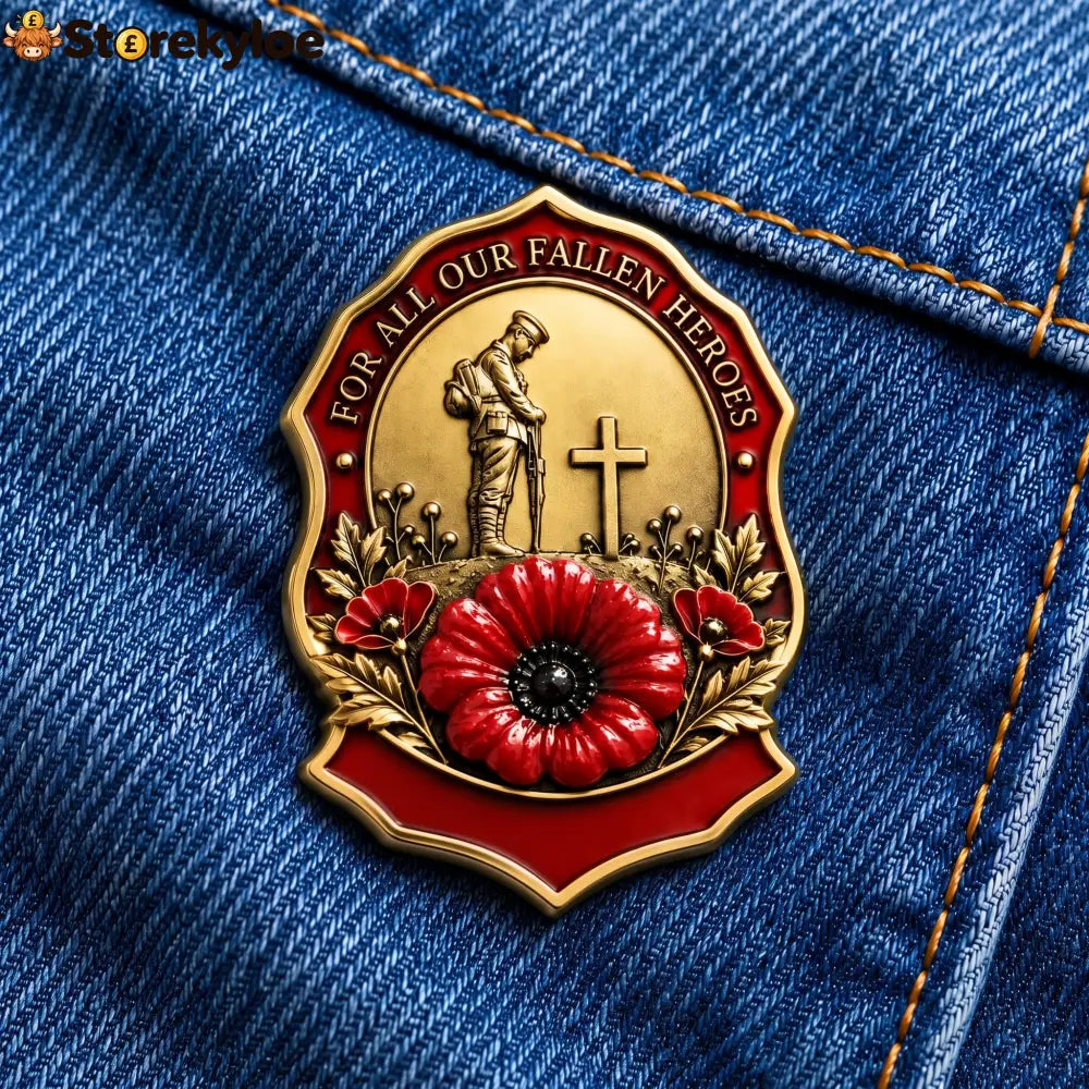 🎖️limited Edition Red Poppy Remembrance Brooch– For All Our Fallen Heroes🌺