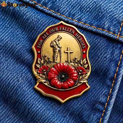 🎖️limited Edition Red Poppy Remembrance Brooch– For All Our Fallen Heroes🌺