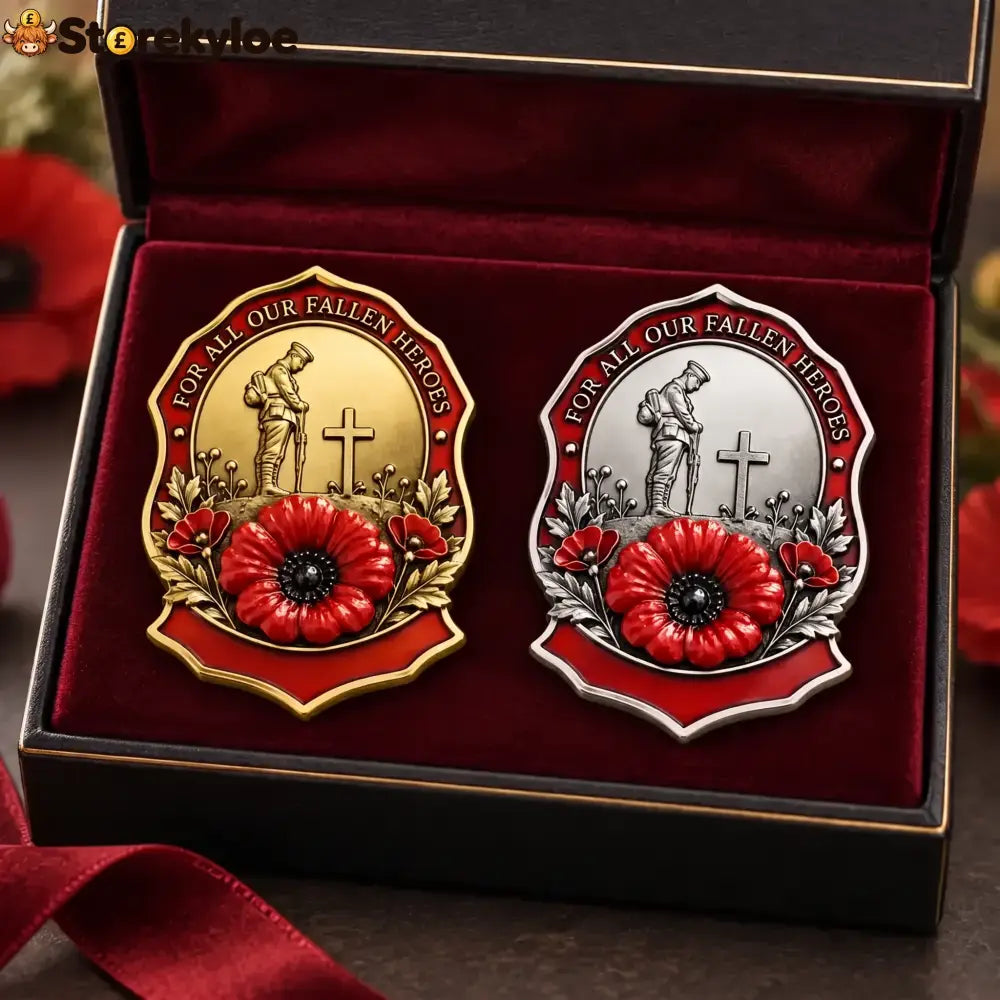 🎖️limited Edition Red Poppy Remembrance Brooch– For All Our Fallen Heroes🌺