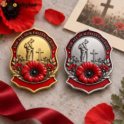 🎖️limited Edition Red Poppy Remembrance Brooch– For All Our Fallen Heroes🌺