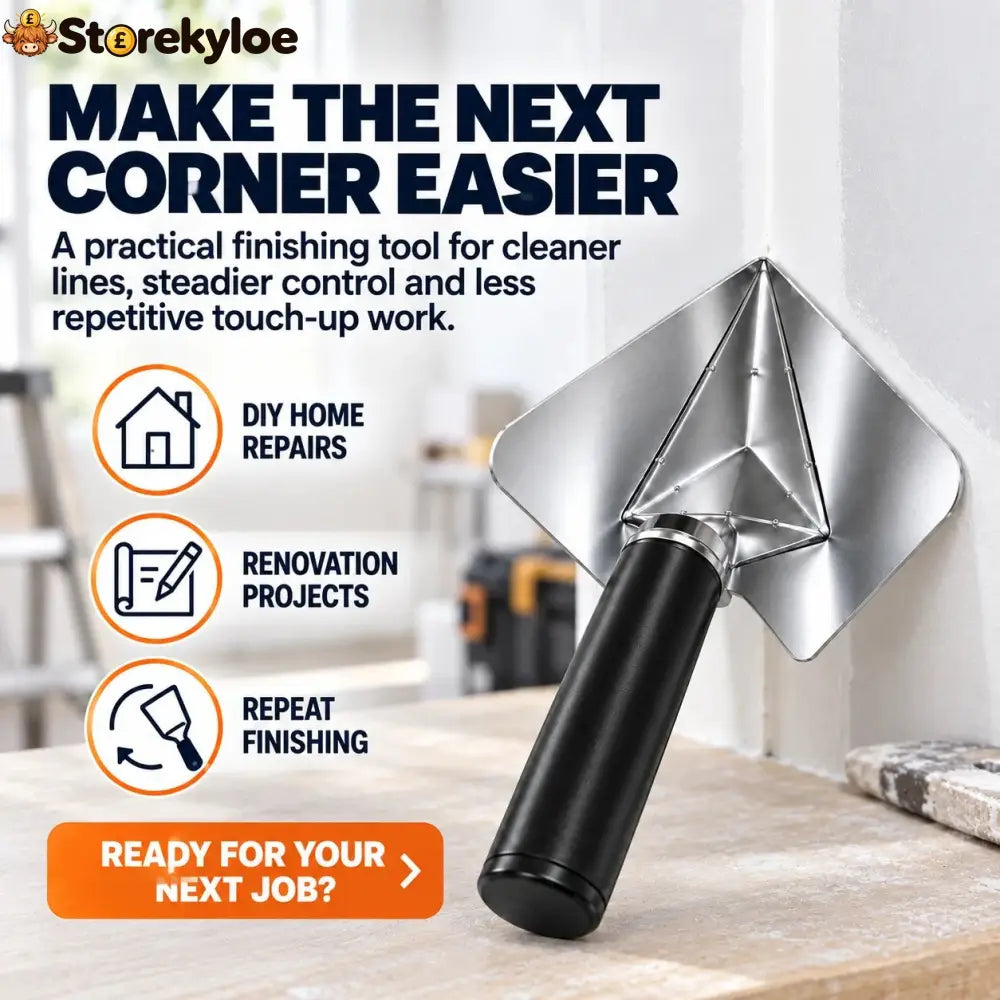 ⏰Limited Stock 49% OFF🔥Drywall Corner Finishing Trowel 🛠️ Create Perfect Inside Corners With Less Rework