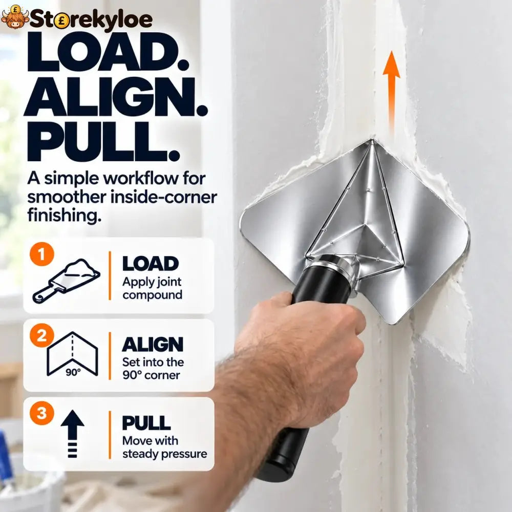 ⏰Limited Stock 49% OFF🔥Drywall Corner Finishing Trowel 🛠️ Create Perfect Inside Corners With Less Rework