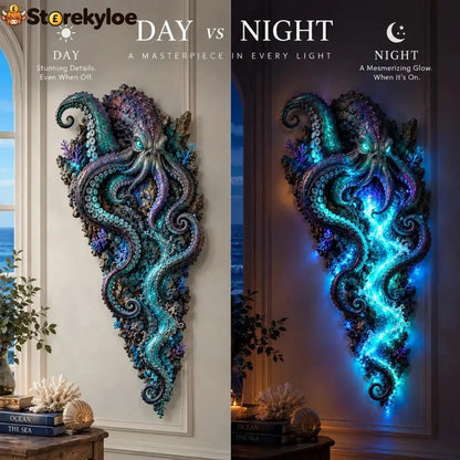 ⏰Limited Stock 49% OFF - 🌊✨ Enchanted Ocean Legends™ Lighted Wall Décor Collection 🐋🧜‍♀️