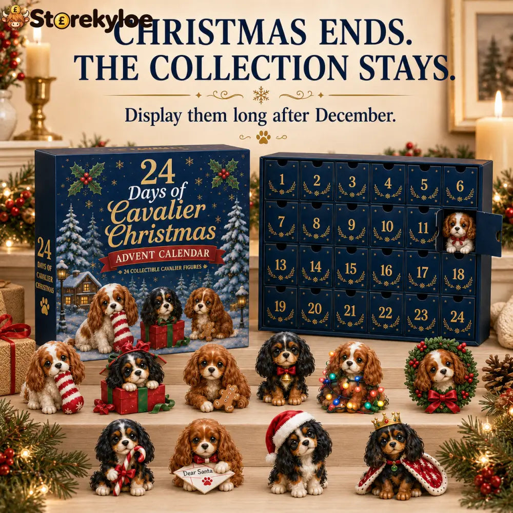 ⏰Limited Stock 50% OFF -🐶 24 Days of Cavalier Christmas Advent Calendar 2026 – 24 Collectible Cavalier Surprises