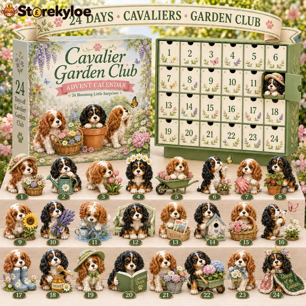 ⏰Limited Stock 50% OFF -🐶 24 Days of Cavalier Christmas Advent Calendar 2026 – 24 Collectible Cavalier Surprises - 🆕🌸