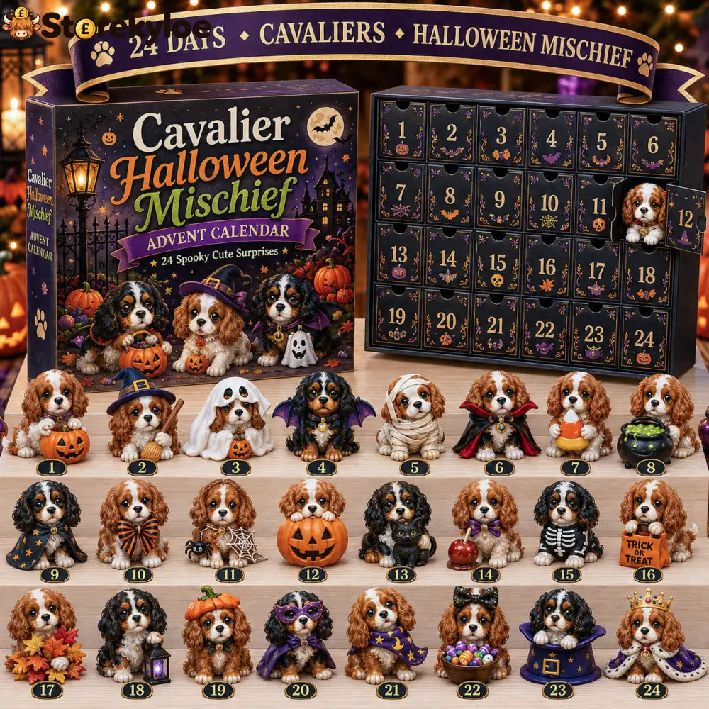 ⏰Limited Stock 50% OFF -🐶 24 Days of Cavalier Christmas Advent Calendar 2026 – 24 Collectible Cavalier Surprises - 🆕🎃
