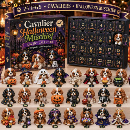 ⏰Limited Stock 50% OFF -🐶 24 Days of Cavalier Christmas Advent Calendar 2026 – 24 Collectible Cavalier Surprises - 🆕🎃