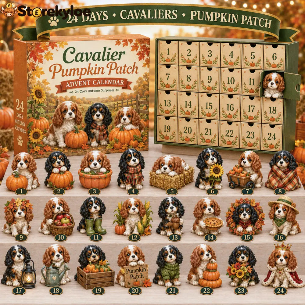 ⏰Limited Stock 50% OFF -🐶 24 Days of Cavalier Christmas Advent Calendar 2026 – 24 Collectible Cavalier Surprises - 🆕🍂