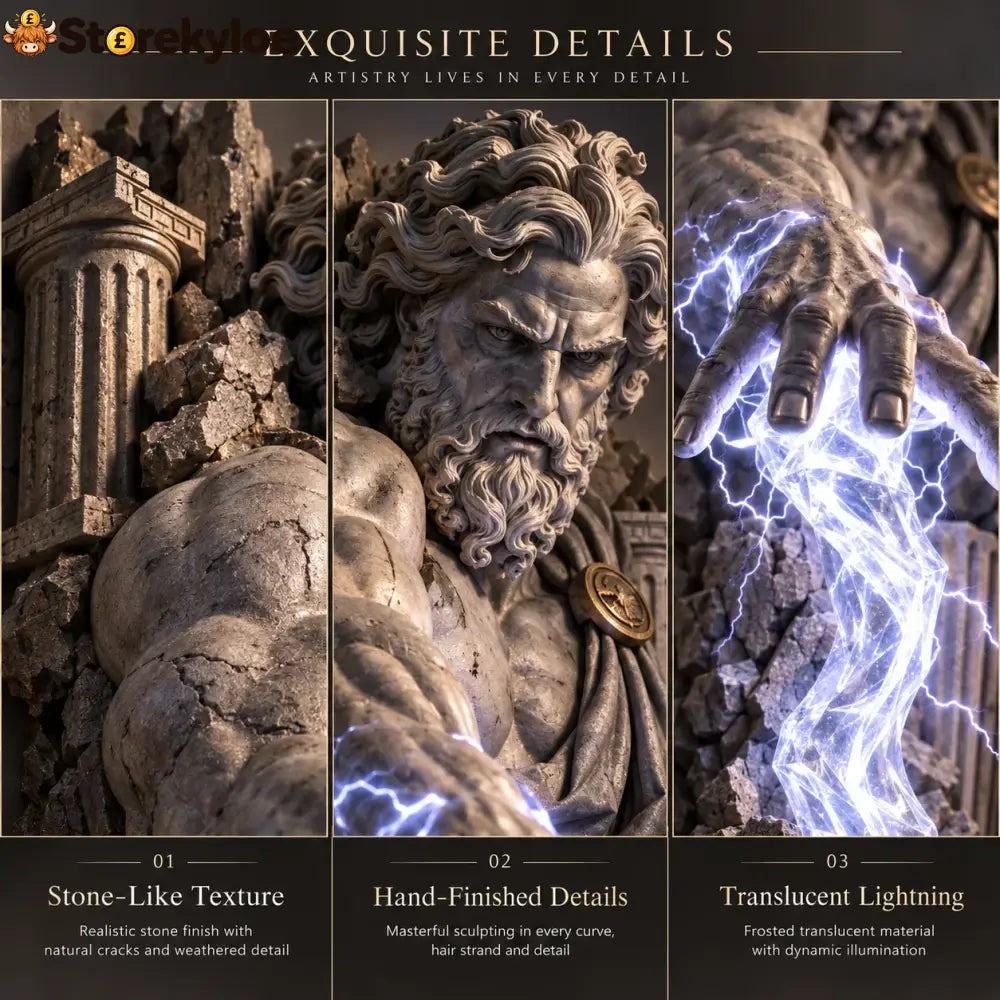 ⏰Limited Stock 50% OFF - ⚡🌊 Mythological Sculpture Wall Lamp Collection 🏛️✨