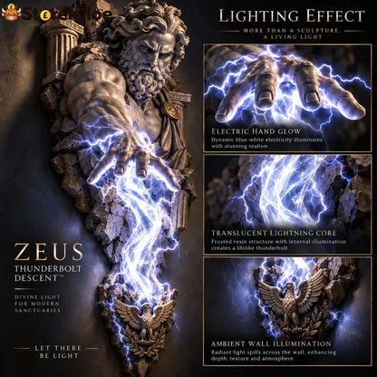 ⏰Limited Stock 50% OFF - ⚡🌊 Mythological Sculpture Wall Lamp Collection 🏛️✨