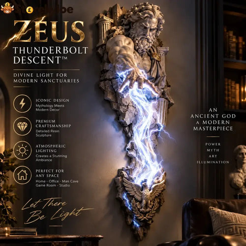 ⏰Limited Stock 50% OFF - ⚡🌊 Mythological Sculpture Wall Lamp Collection 🏛️✨