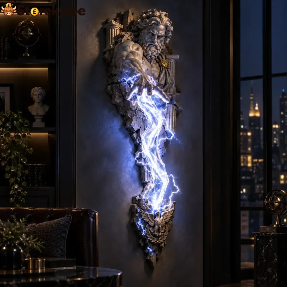 ⏰Limited Stock 50% OFF - ⚡🌊 Mythological Sculpture Wall Lamp Collection 🏛️✨ - ⚡ ZEUS