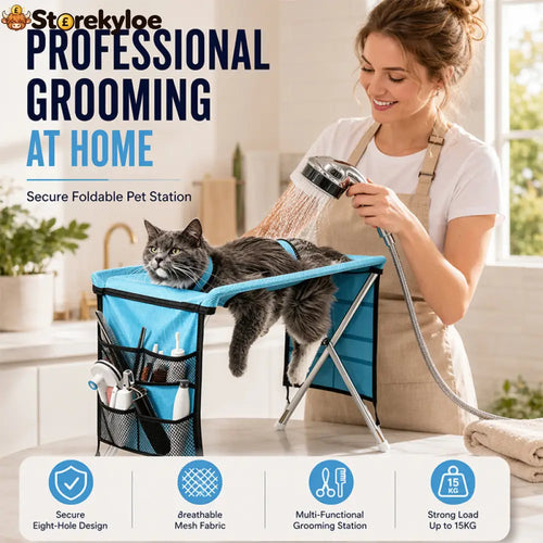 ⏳Limited-time 49% off⏰2-in-1 Foldable Pet Grooming Bed🐱🐶🛋️ - Pets