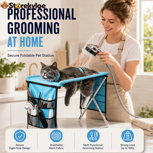⏳Limited-time 49% off⏰2-in-1 Foldable Pet Grooming Bed🐱🐶🛋️ - Pets