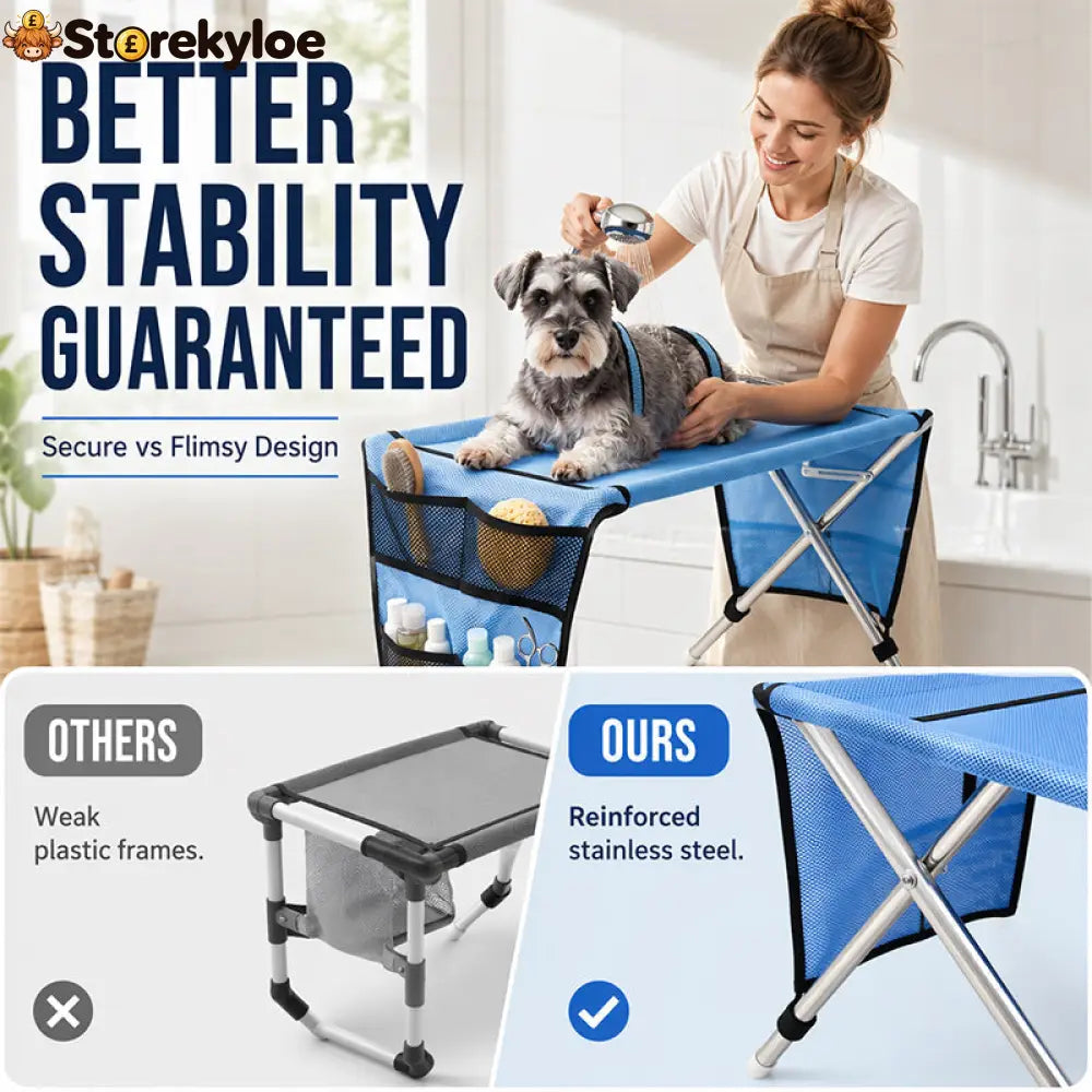 ⏳Limited-time 49% off⏰2-in-1 Foldable Pet Grooming Bed🐱🐶🛋️ - Pets
