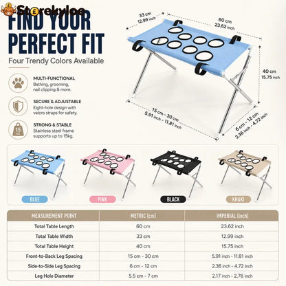 ⏳Limited-time 49% off⏰2-in-1 Foldable Pet Grooming Bed🐱🐶🛋️ - Pets