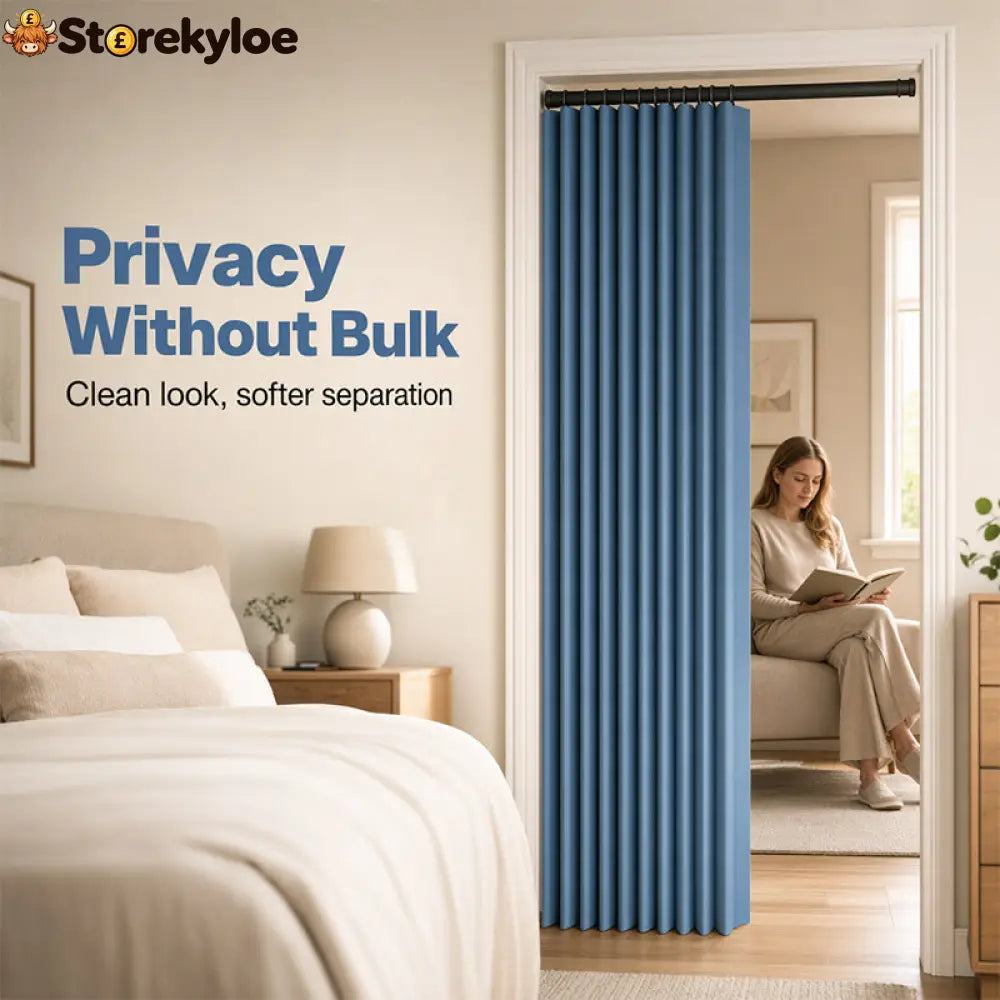 ⏰🔥LIMITED TIME 49% OFF! ⭐No-Drill Magnetic Accordion Door Curtain