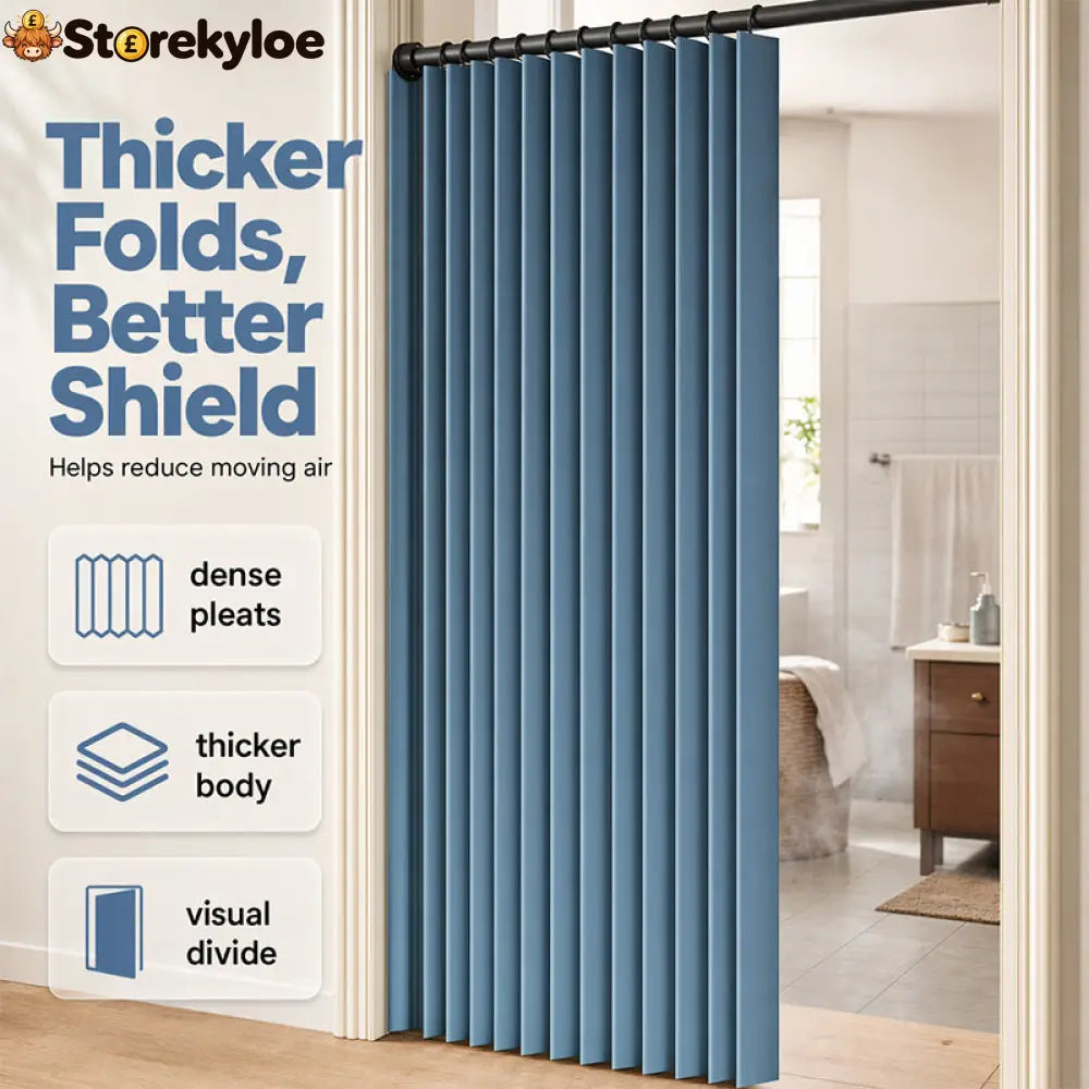 ⏰🔥LIMITED TIME 49% OFF! ⭐No-Drill Magnetic Accordion Door Curtain
