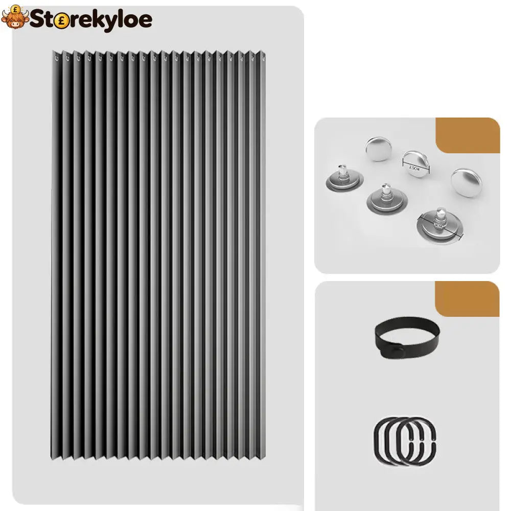 ⏰🔥LIMITED TIME 49% OFF! ⭐No-Drill Magnetic Accordion Door Curtain