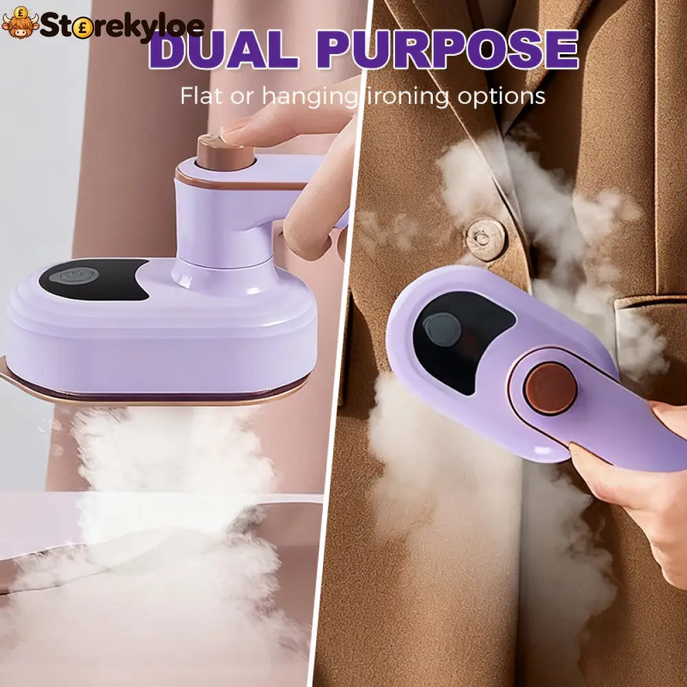 👕 LIMITED-TIME 50% OFF! ⚡Portable Rotating Handheld Steam Iron