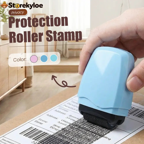 ⏳Limited-time 49% off⏰Privacy Protection Roller Stamp👣 - Blue / 🔥Buy 1 get 1 free（2PCS） - Hot Sale