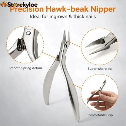 🦶 Limited-time 49% Off! ⚡ Stainless Steel Ingrown Toenail Clipper Set – Precise Sturdy Portable ✨
