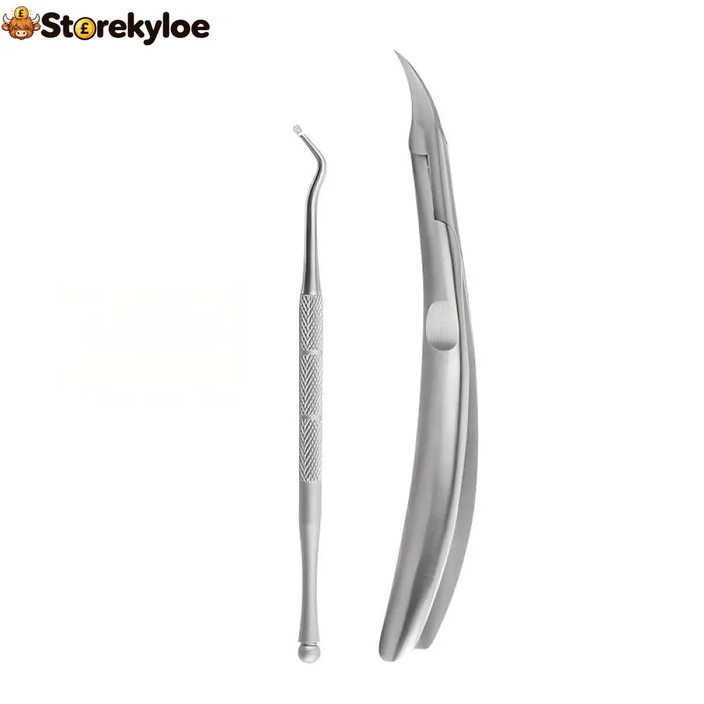 🦶 Limited-time 49% Off! ⚡ Stainless Steel Ingrown Toenail Clipper Set – Precise Sturdy Portable ✨ - Silver