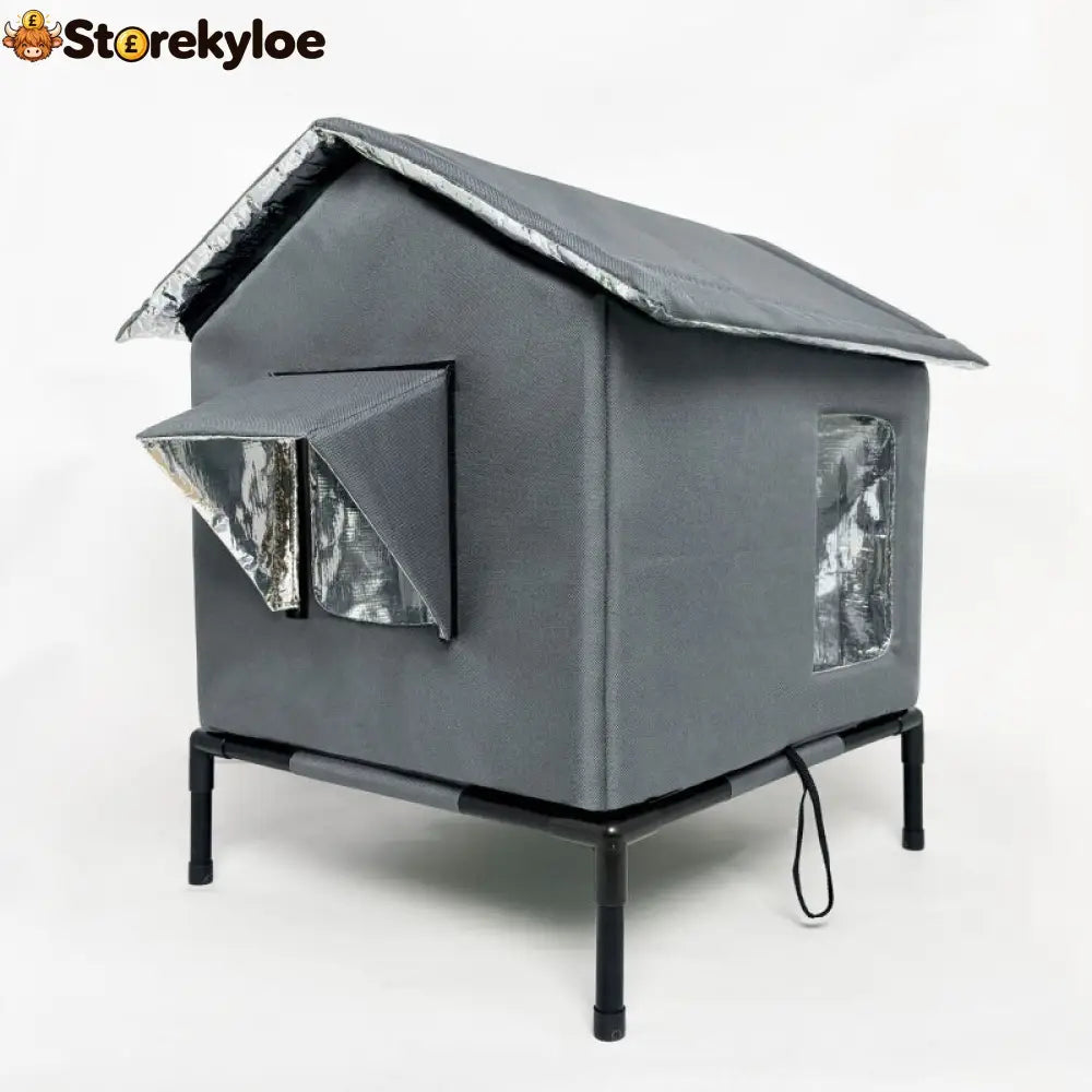 ⏰🔥LIMITED TIME 50% OFF! 🐈 All-Weather Elevated Outdoor Cat House – Waterproof, Insulated & Foldable for Cozy Comfort 🌧️✨