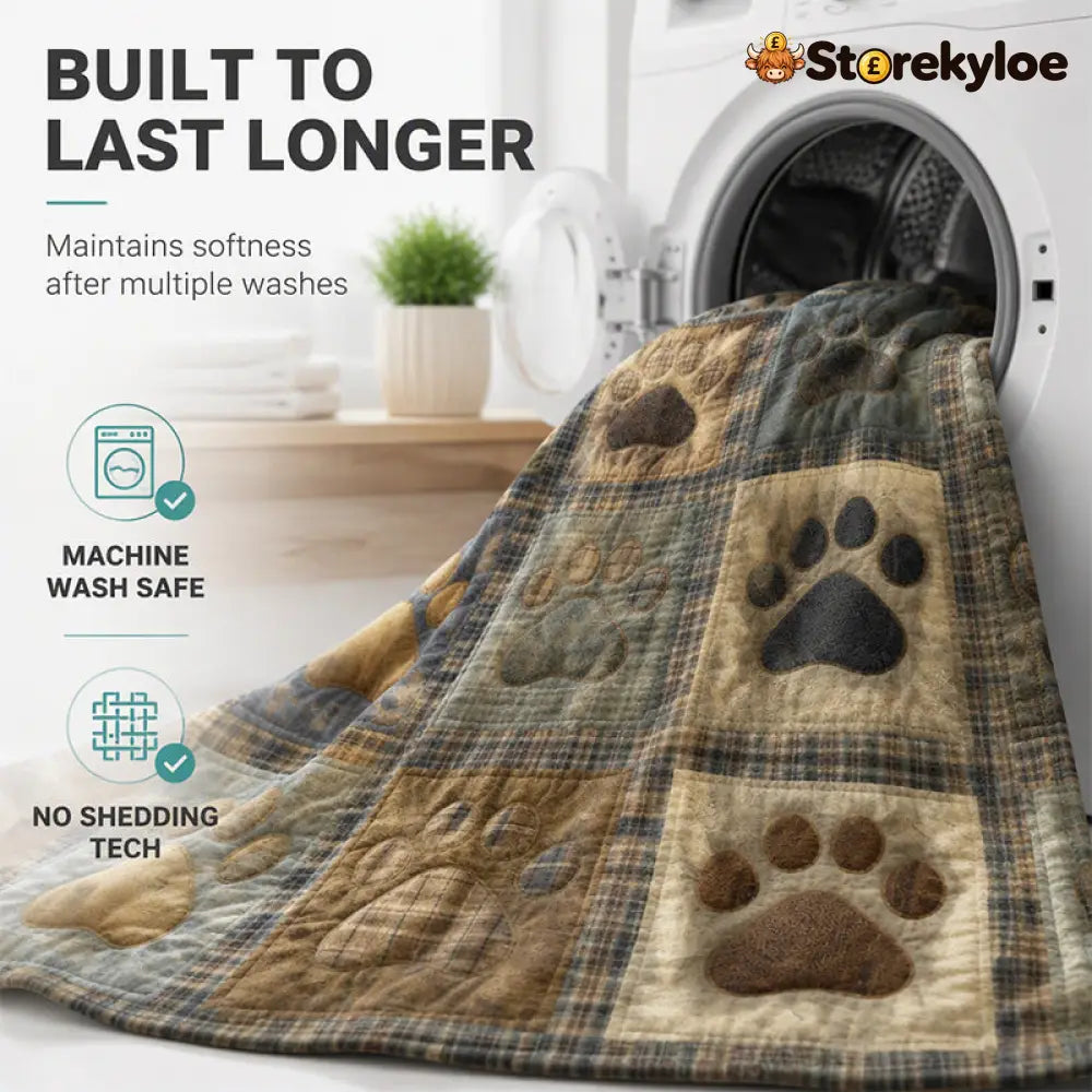 🐶LIMITED‑TIME 50% OFF! 🐾Cute Paw Print Soft Flannel Blanket – Snuggly Warm Lovely Home Decor 🛌 - Hot products