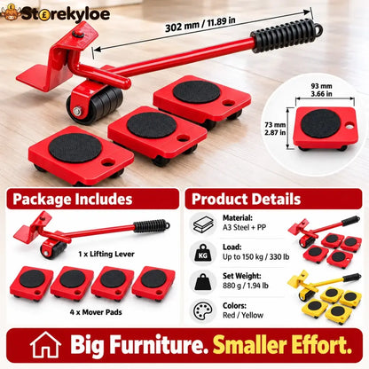 🛋️ Limited-time 50% off, Furniture lifter & mover set