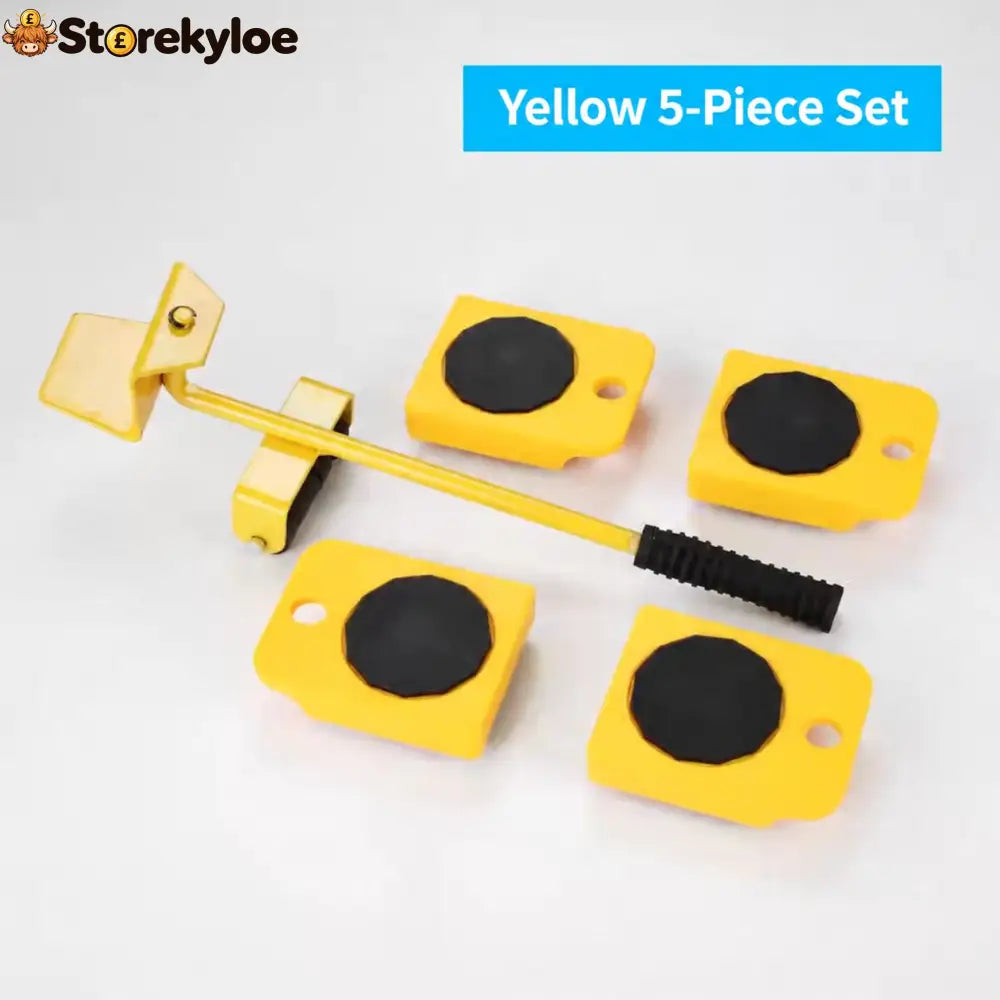🛋️ Limited-time 50% off, Furniture lifter & mover set - Yellow 5-Piece Set