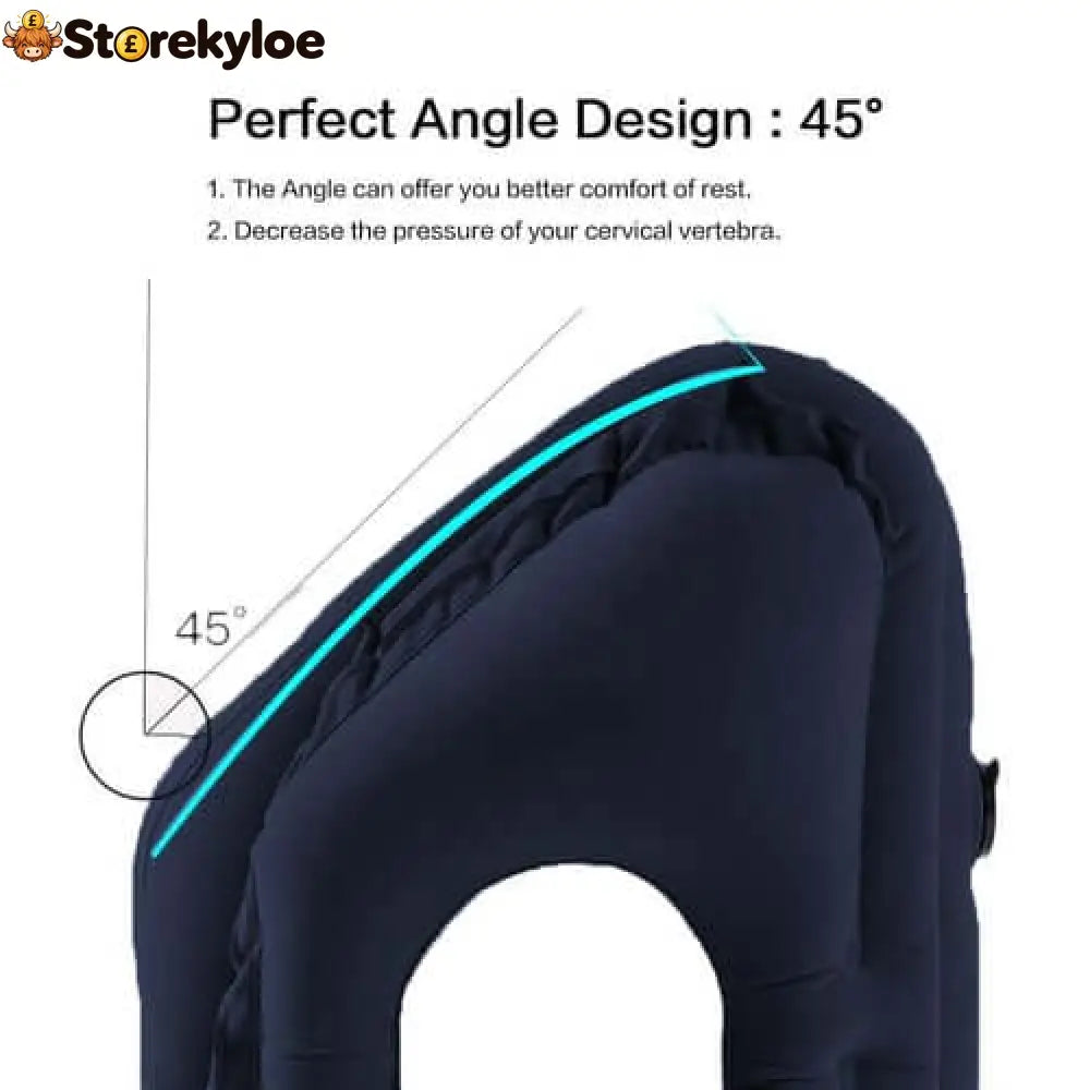 ⏰LIMITED-TIME 50% OFF!💨Inflatable Travel Pillow | 360° Support – Soft Flocking Quick Inflate Compact