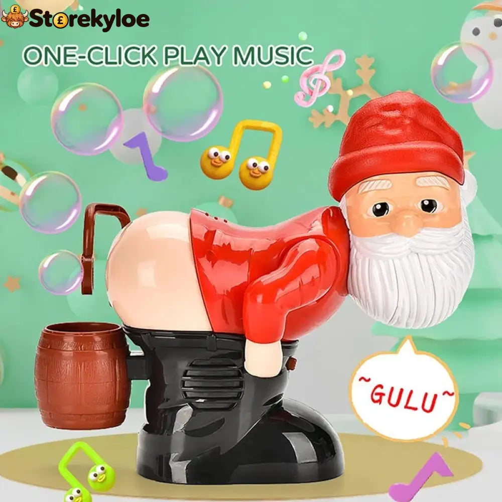 🏆 Limited-time 50% Off! 🎅ready For Christmas!🎄funny Santa Bubble Blowing Machine – Music Lights & Christmas Bubble Fun