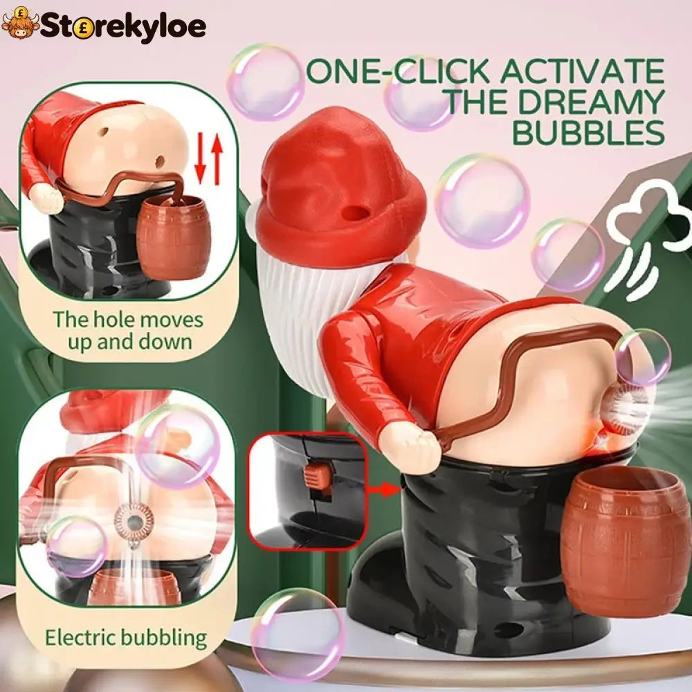 🏆 Limited-time 50% Off! 🎅ready For Christmas!🎄funny Santa Bubble Blowing Machine – Music Lights & Christmas Bubble Fun