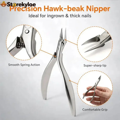 🦶 Limited-time 50% Off! ⚡ Stainless Steel Ingrown Toenail Clipper Set – Precise Sturdy Portable ✨