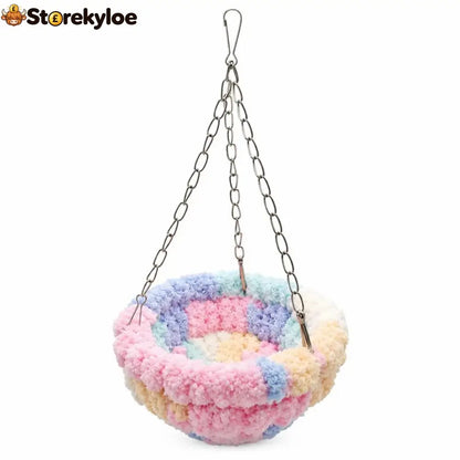🐦 Limited-time 50% Off! 🧶 Warm Winter Bird Hanging Hammock – Cozy Soft Cage Decor ✨ - special color 1