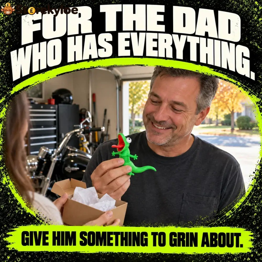 🦎🏍Wobbly Riding Buddy – Car & Motorcycle Decor