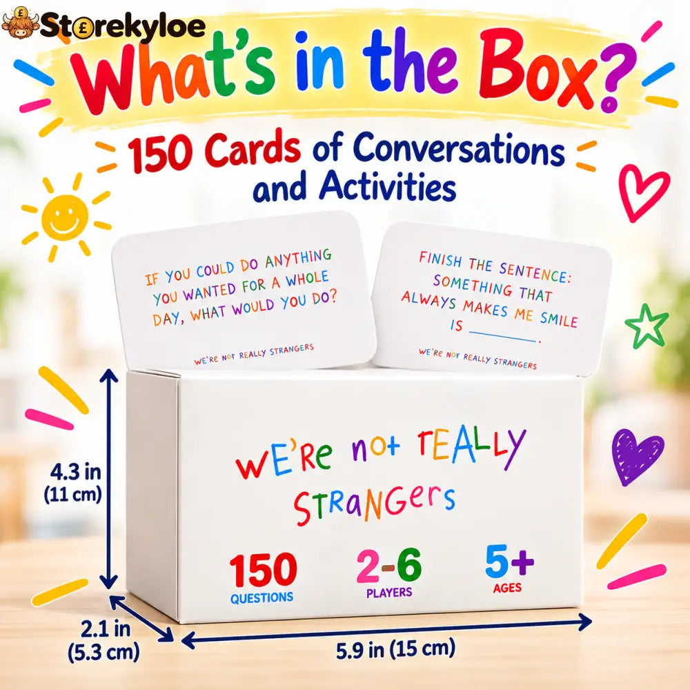 🌈 Limited-Time Deal Kids Conversation Card Game – 150 Questions for Stronger Family Bonds ❤️