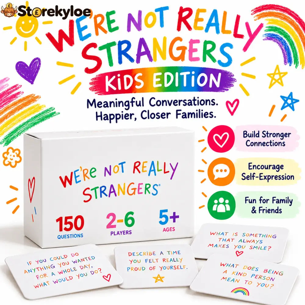 🌈 Limited-Time Deal Kids Conversation Card Game – 150 Questions for Stronger Family Bonds ❤️
