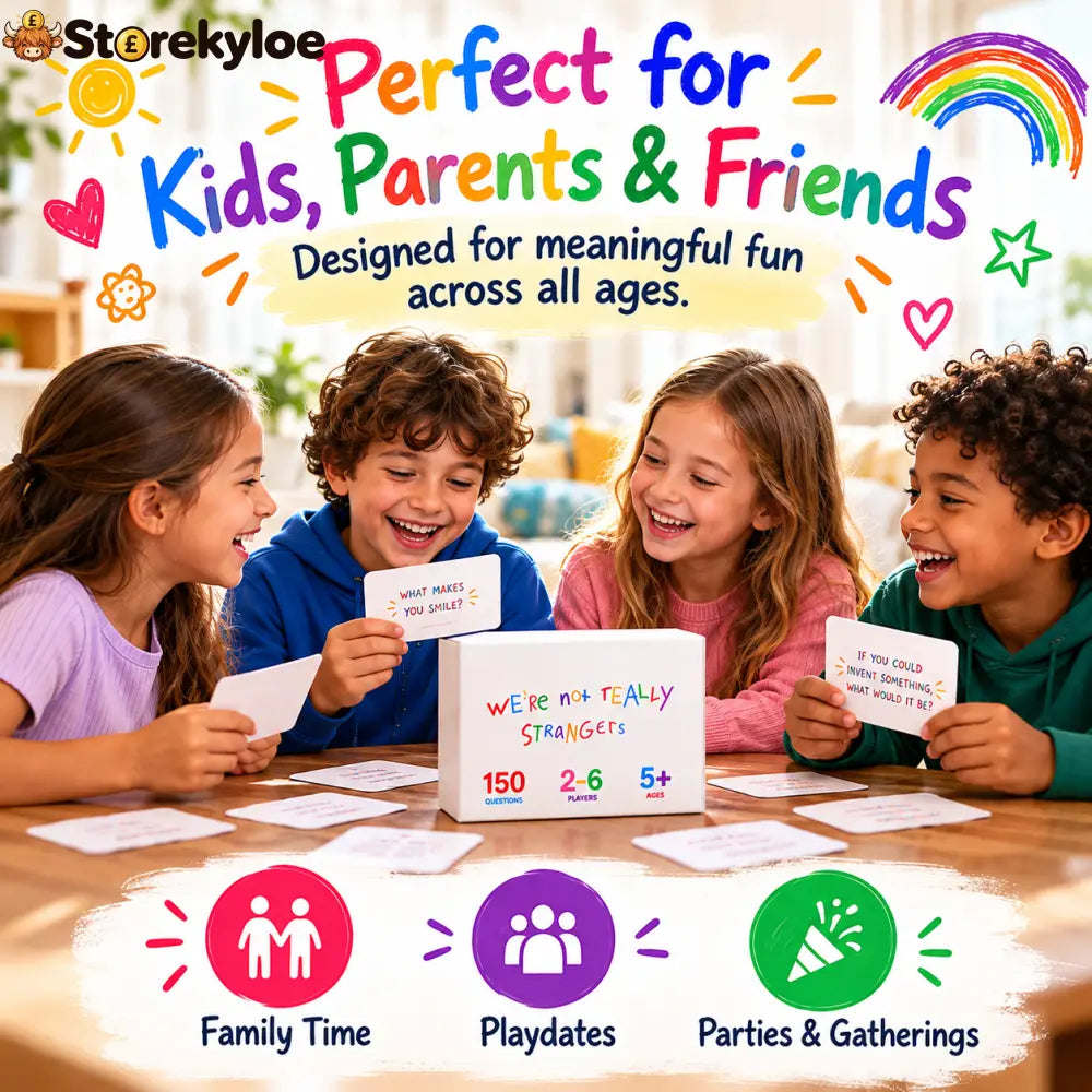 🌈 Limited-Time Deal Kids Conversation Card Game – 150 Questions for Stronger Family Bonds ❤️
